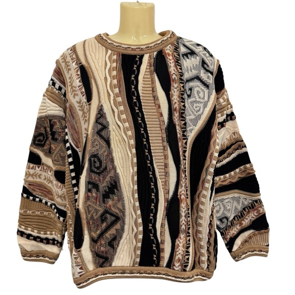 Tundra Other - Tundra Canada Mercerized Cotton Vintage Coogi Style Crew Neck Sweater Size L